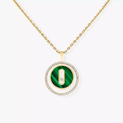 [OAKJURI Jewelry]Lucky Move Diamond Necklace in Rose Gold and White Mother-of-Pearl