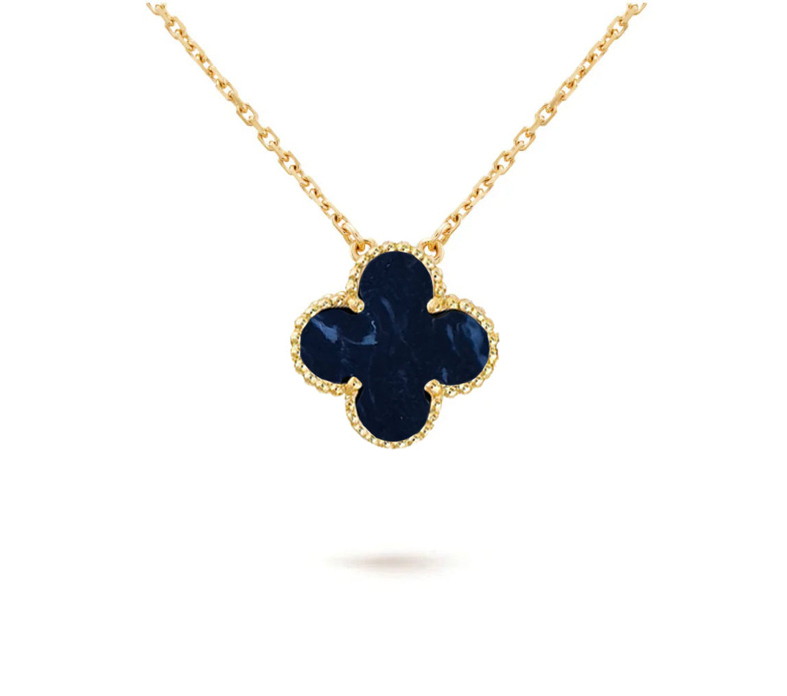 [OAKJURI Jewelry]CLOVER 15MM SINGLE FLOWER NECKLACE COLLECTION