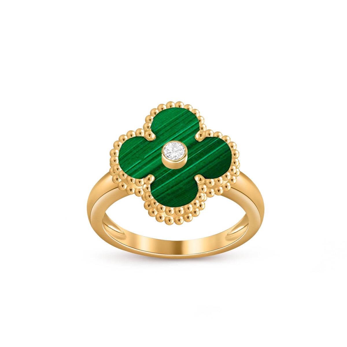 [OAKJURI Jewelry]CLOVER DIAMOND RING GOLD COLLECTION