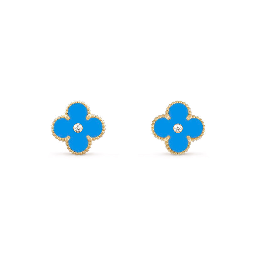 [OAKJURI Jewelry]CLOVER  15MM DIAMOND EARRINGS COLLECTION