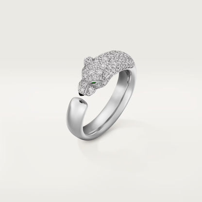 [OAKJURI Jewelry] PANTHERE HALF DIAMOND SMALL RING
