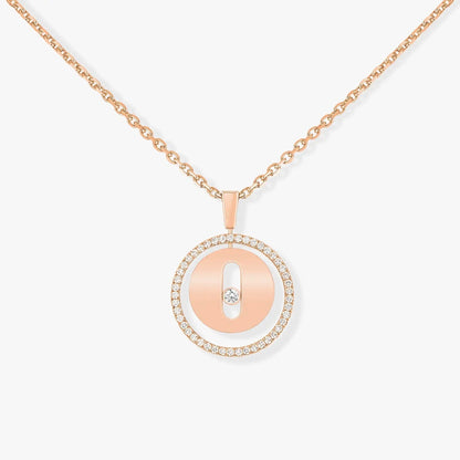 [OAKJURI Jewelry]LUCKY MOVE PM NECKLACE PINK GOLD DIAMOND