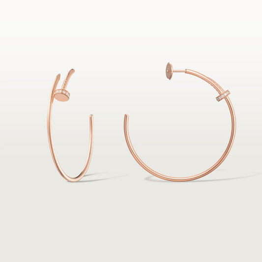 [OAKJURI Jewelry] JUSTE HALF DIAMOND LARGE EARRINGS