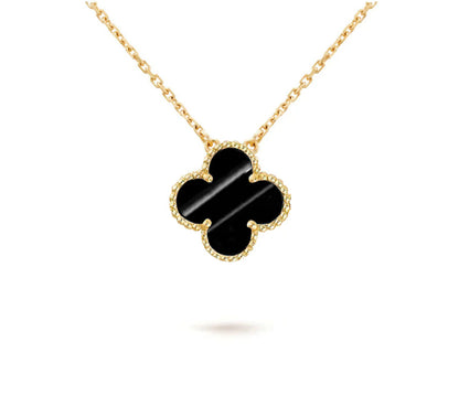 [OAKJURI Jewelry]CLOVER 15MM SINGLE FLOWER NECKLACE COLLECTION