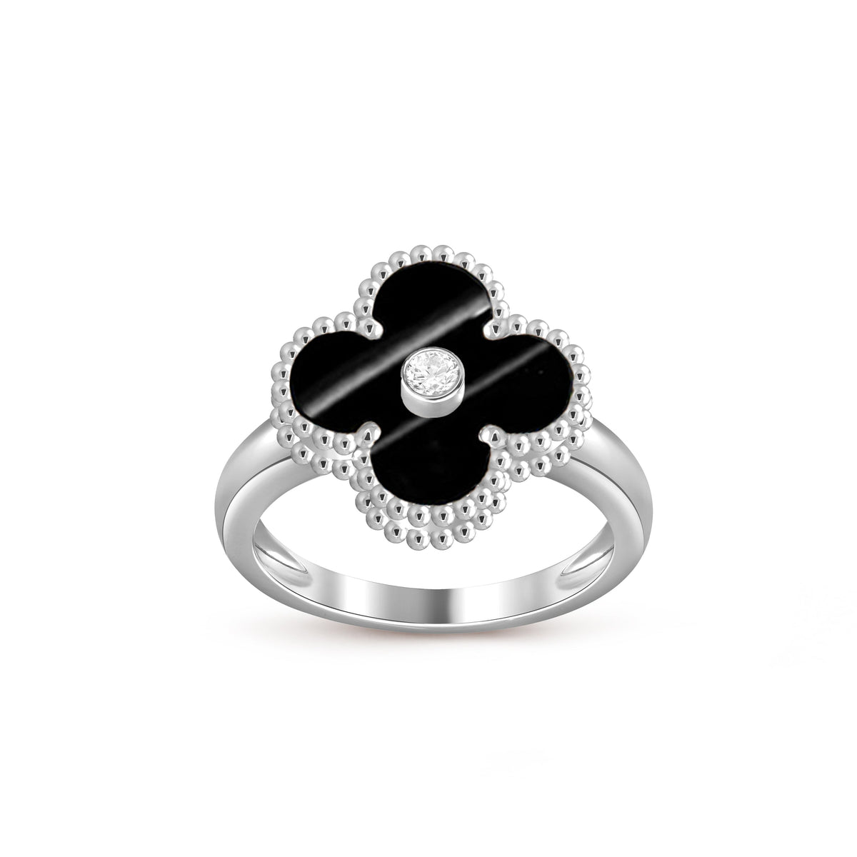 [OAKJURI Jewelry]CLOVER SILVER DIOMND RING COLLECTION