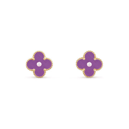 [OAKJURI Jewelry]CLOVER  15MM DIAMOND EARRINGS COLLECTION