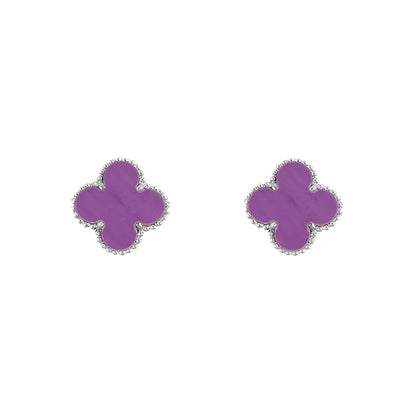 [OAKJURI Jewelry]CLOVER SILVER 15MM EARRINGS COLLECTION