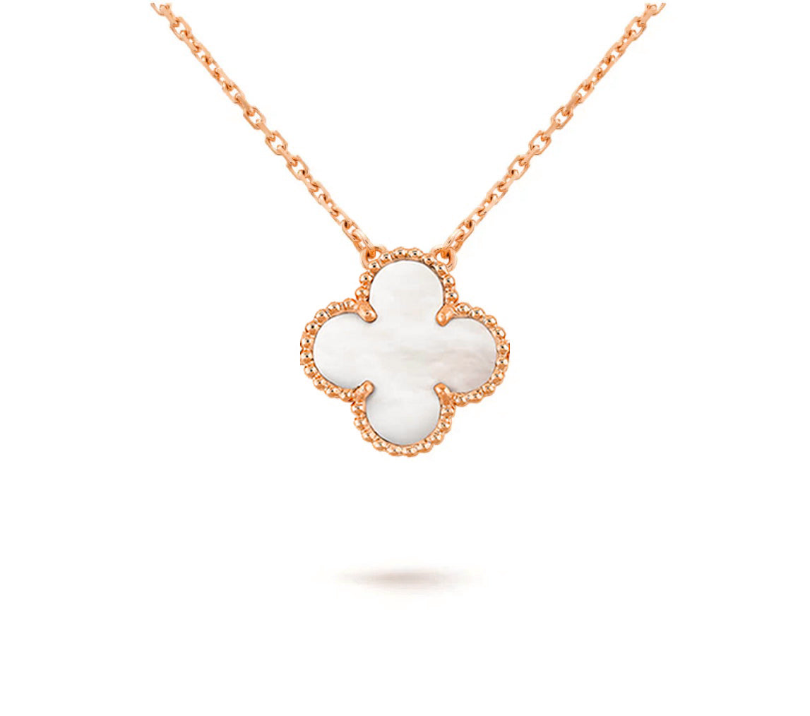 [OAKJURI Jewelry]CLOVER 15MM SINGLE FLOWER NECKLACE COLLECTION