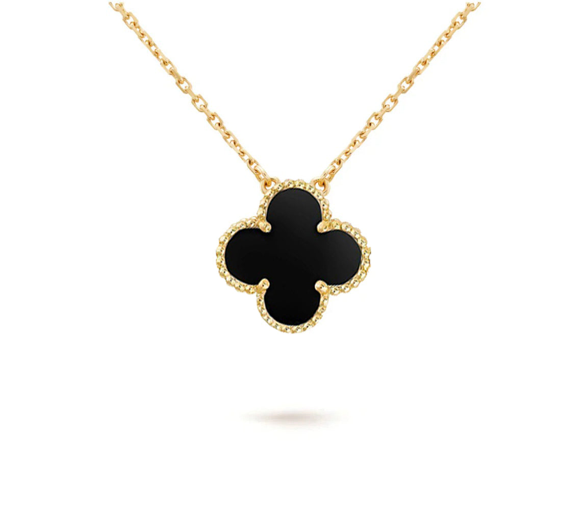[OAKJURI Jewelry]CLOVER 15MM SINGLE FLOWER NECKLACE COLLECTION