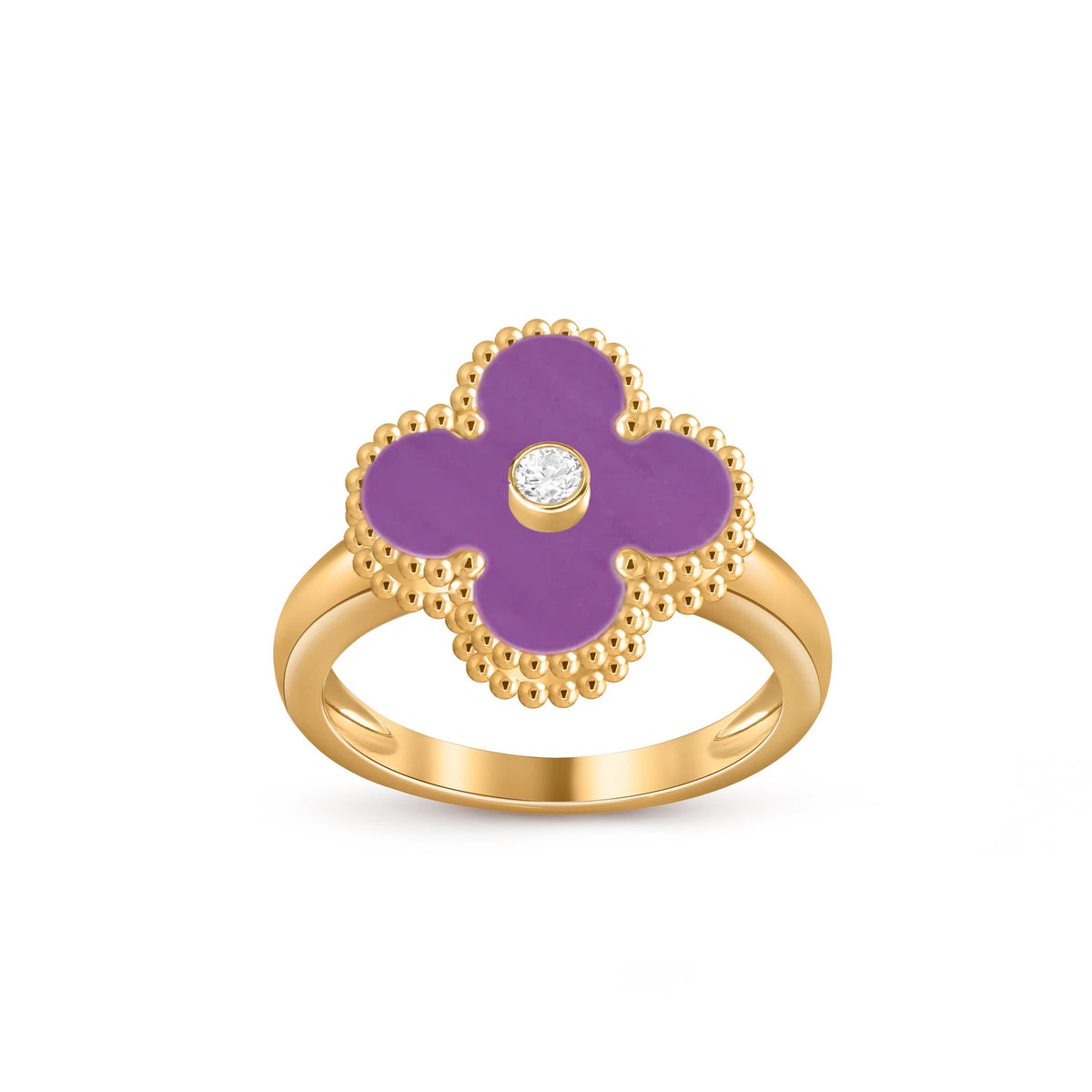 [OAKJURI Jewelry]CLOVER DIAMOND RING GOLD COLLECTION