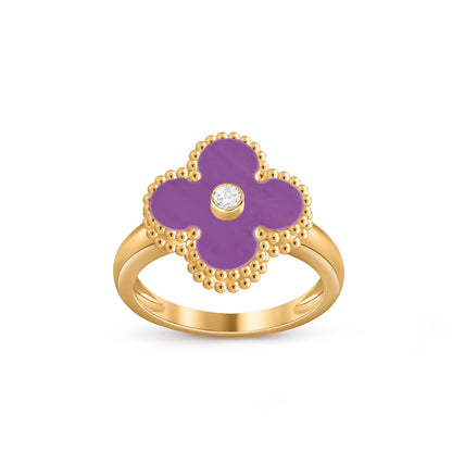 [OAKJURI Jewelry]CLOVER DIAMOND RING GOLD COLLECTION