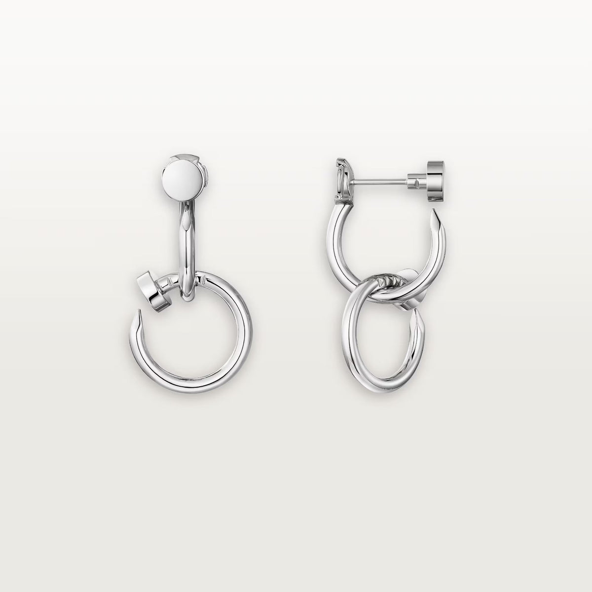 [OAKJURI Jewelry] JUSTE NO DIAMOND DOUBLE EARRINGS