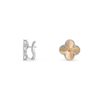[OAKJURI Jewelry]CLOVER SILVER 15MM MOP EARRINGS COLLECTION