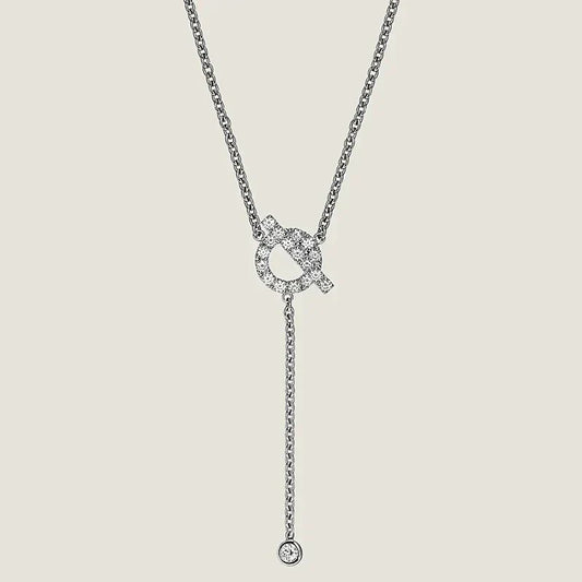 [OAKJURI Jewelry]FINESSE SILVER DIAMOND NECKLACE