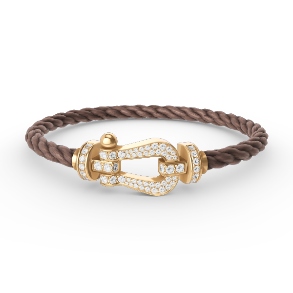 [OAKJURI Jewelry]FORCE LARGE HORSESHOE FULL DIAMOND BRACELET GOLD