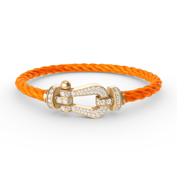 [OAKJURI Jewelry]FORCE LARGE HORSESHOE FULL DIAMOND BRACELET GOLD