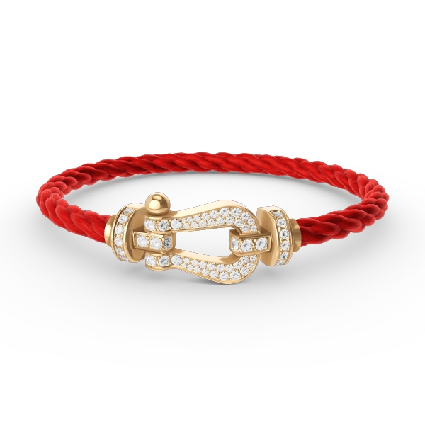 [OAKJURI Jewelry]FORCE LARGE HORSESHOE FULL DIAMOND BRACELET GOLD