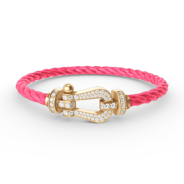 [OAKJURI Jewelry]FORCE LARGE HORSESHOE FULL DIAMOND BRACELET GOLD