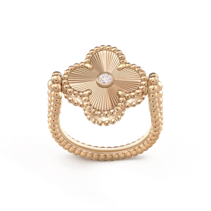 [OAKJURI Jewelry]CLOVER RIVERSIBLE RING GOLD COLLECTION