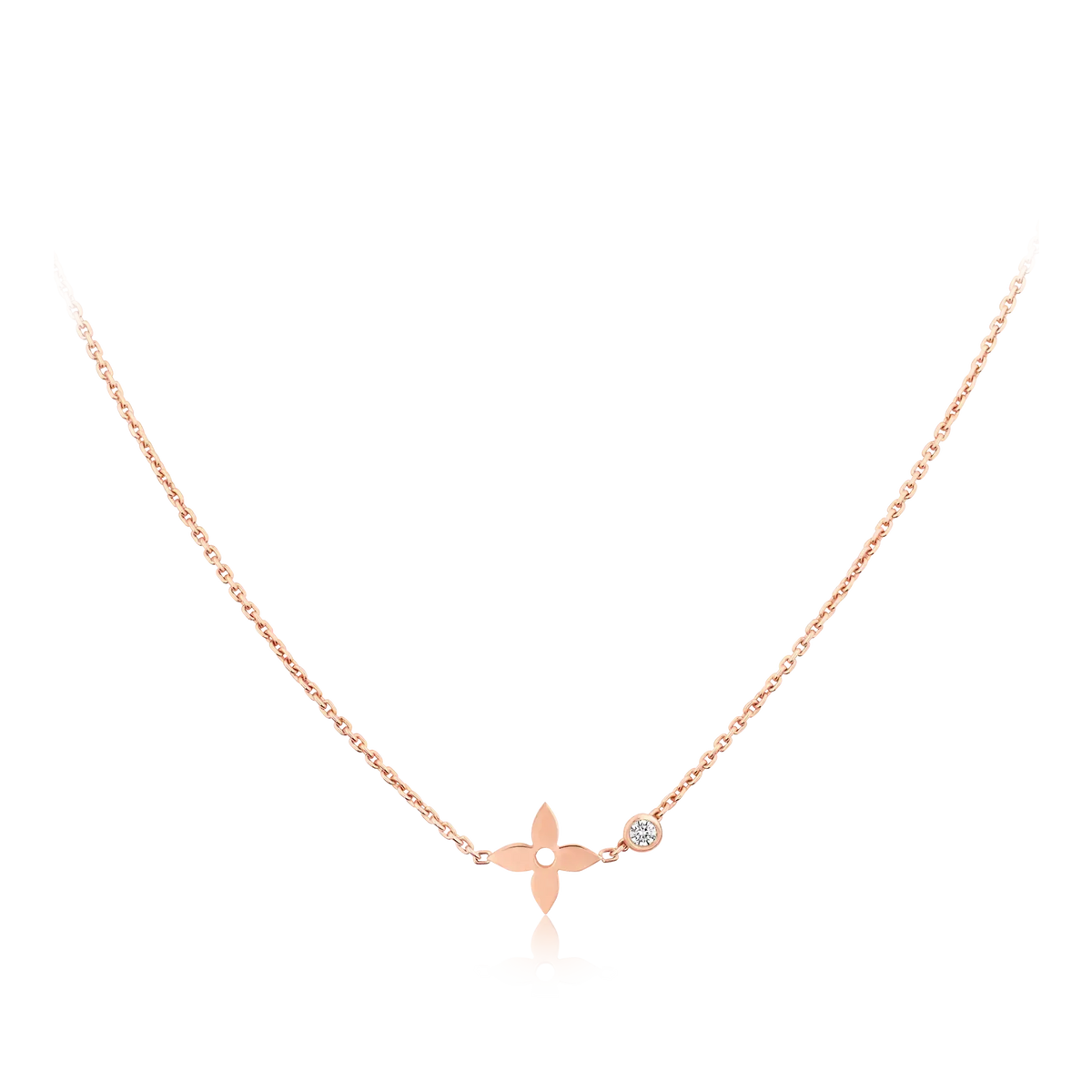 [OAKJURI Jewelry]BLOSSOM PENDANT PINK GOLD AND DIAMOND