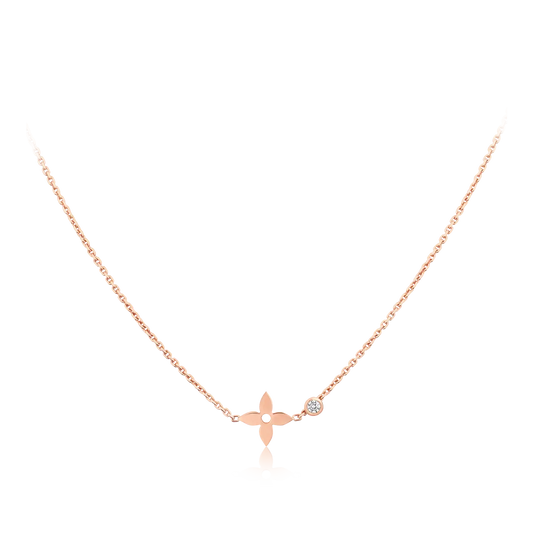 [OAKJURI Jewelry]BLOSSOM PENDANT PINK GOLD AND DIAMOND