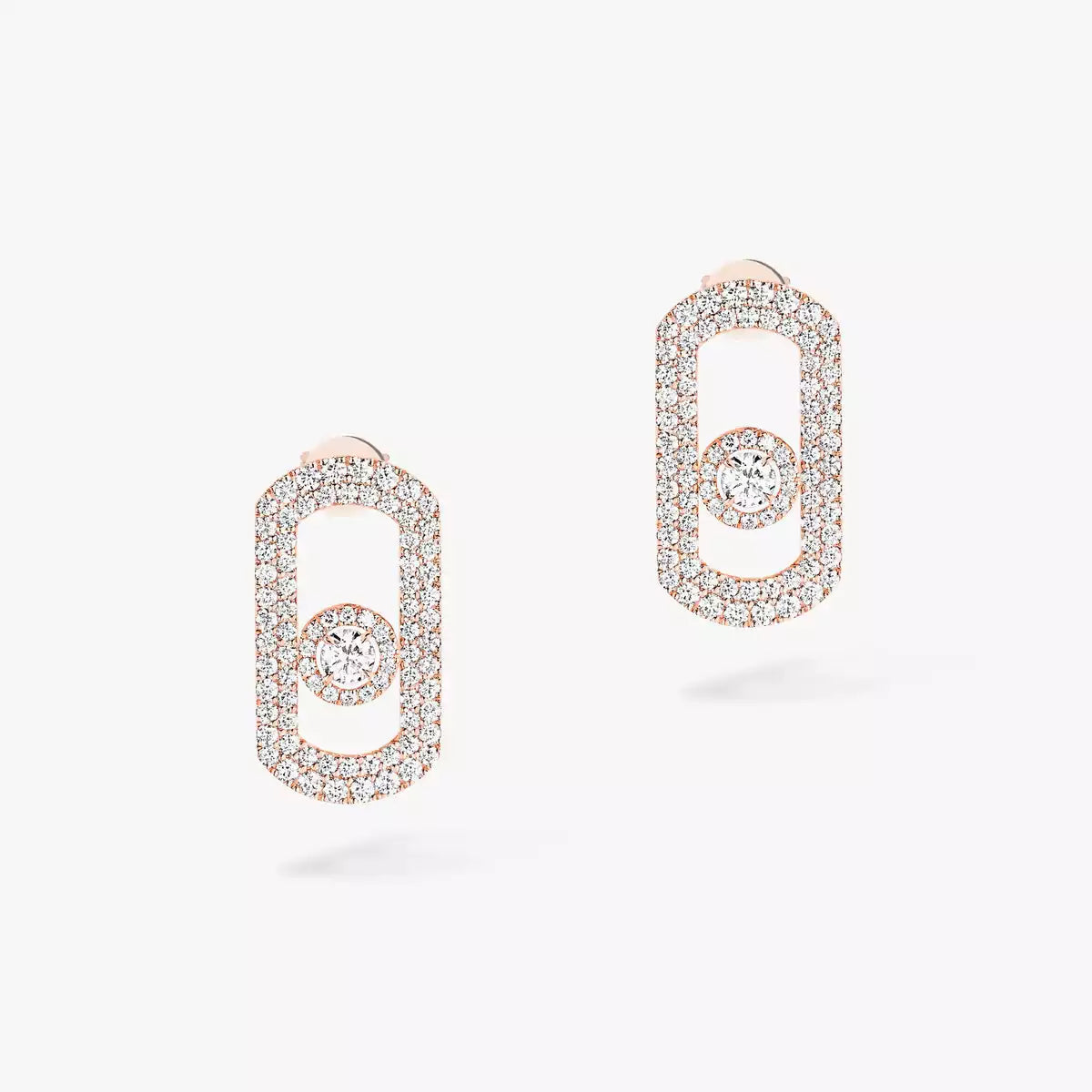 [OAKJURI Jewelry]So Move Pave_-Set Diamond Earrings in Silver