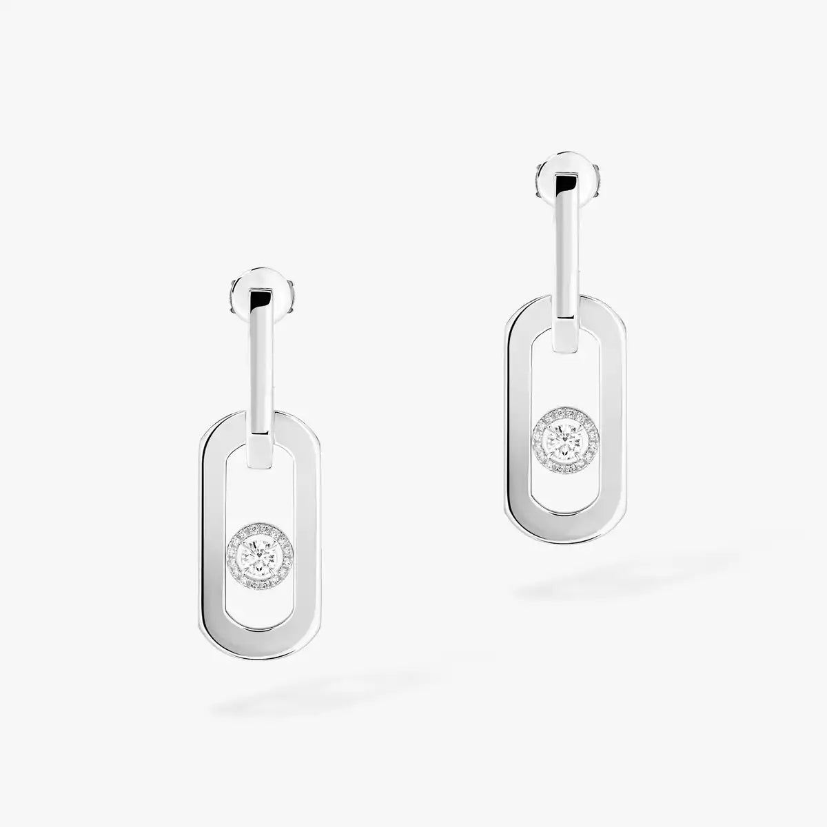 [OAKJURI Jewelry]So Move XL Diamond Pendant Earrings