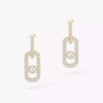 [OAKJURI Jewelry]So Move XL Pave_-Set Diamond Pendant Earrings