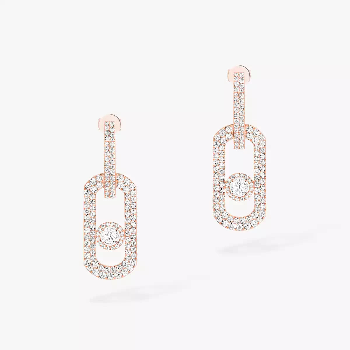 [OAKJURI Jewelry]So Move XL Pave_-Set Diamond Pendant Earrings