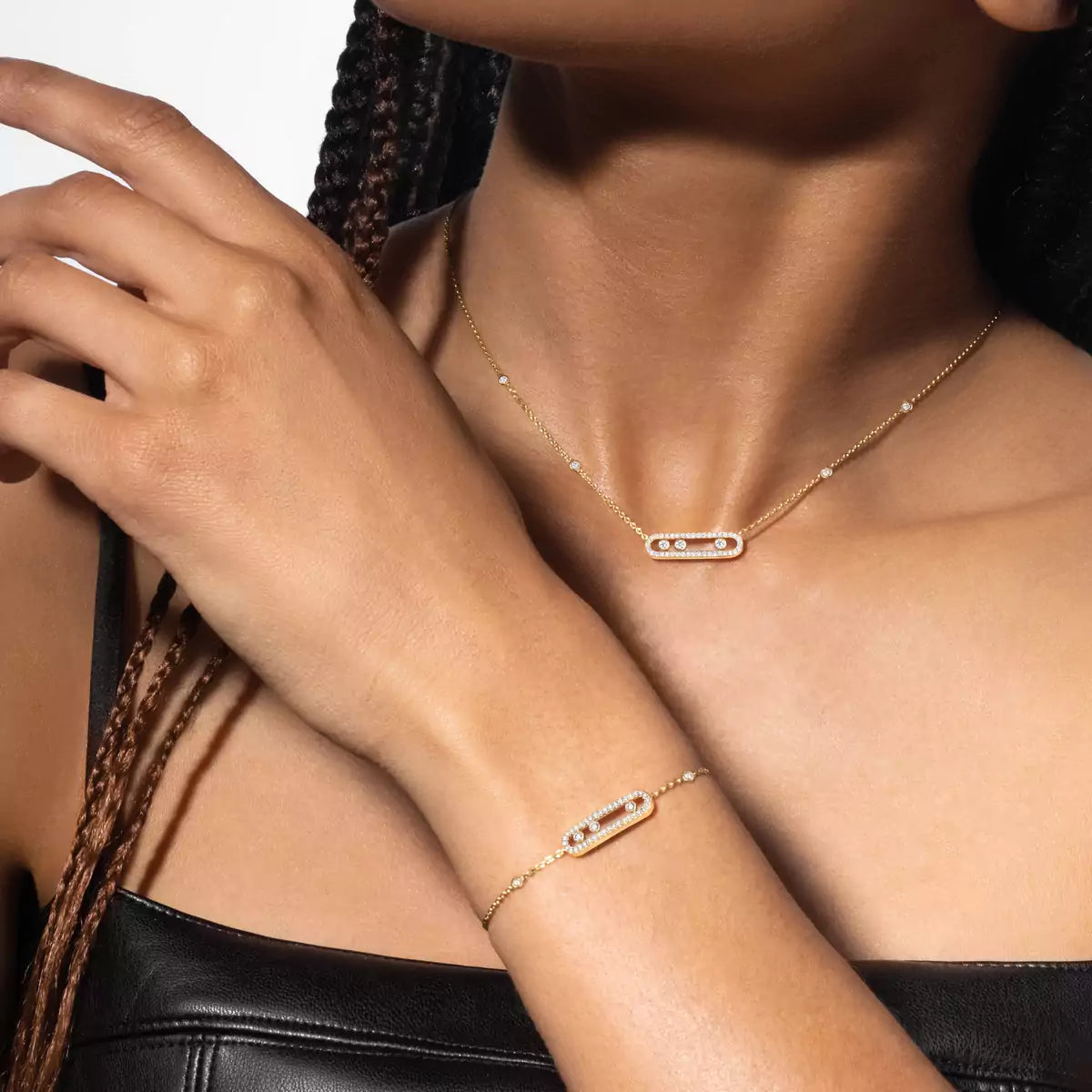 [OAKJURI Jewelry]Pavé Baby Move Diamond Bracelet