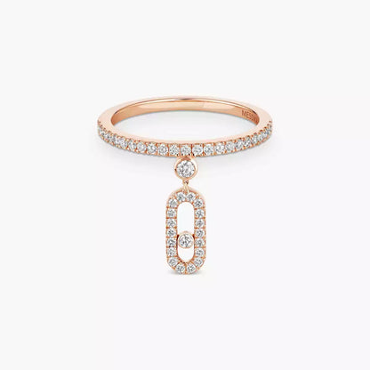 [OAKJURI Jewelry]Move Uno Diamond Ring