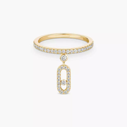 [OAKJURI Jewelry]Move Uno Diamond Ring