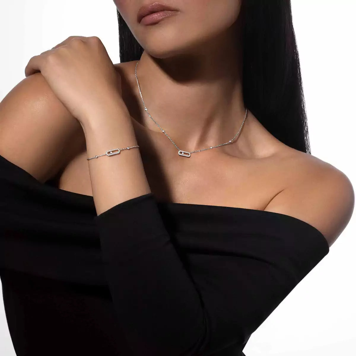 [OAKJURI Jewelry]Move Uno Diamond Bracelet