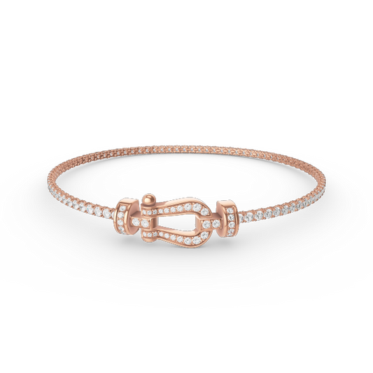 [OAKJURI Jewelry]FORCE  HORSESHOE  DIAMOND TENNIS BRACELET