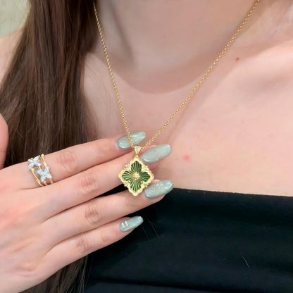 [OAKJURI Jewelry JEWELRY] OPERA TULLE ENAMEL NECKLACE