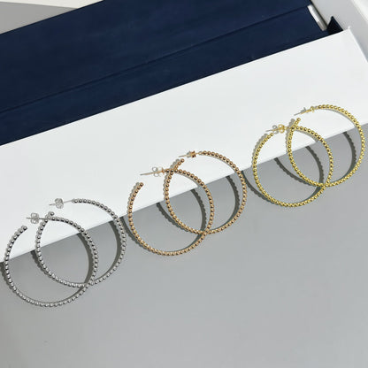 [OAKJURI Jewelry] SMOOTH BEAD STUD EARRINGS