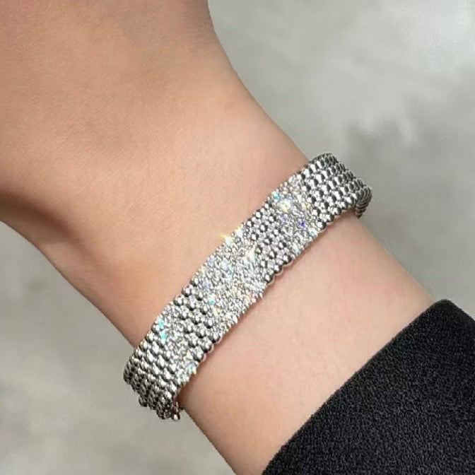 [OAKJURI Jewelry]  FIVE-ROW DIAMOND BRACELET