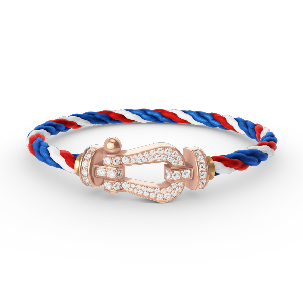 [OAKJURI Jewelry]FORCE LARGE HORSESHOE FULL DIAMOND BRACELET ROSE GOLD