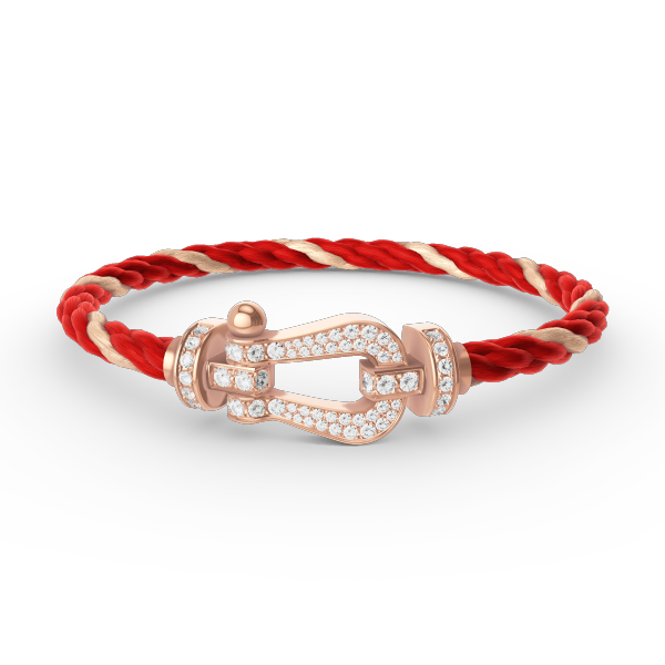 [OAKJURI Jewelry]FORCE LARGE HORSESHOE FULL DIAMOND BRACELET ROSE GOLD