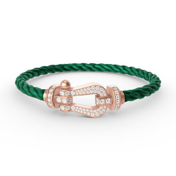 [OAKJURI Jewelry]FORCE LARGE HORSESHOE FULL DIAMOND BRACELET ROSE GOLD