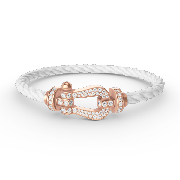 [OAKJURI Jewelry]FORCE LARGE HORSESHOE FULL DIAMOND BRACELET ROSE GOLD