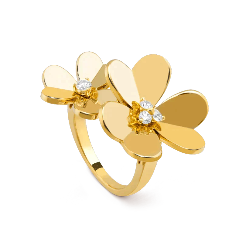 [OAKJURI Jewelry]CLOVER COMOS GOLD DIAMOND RING