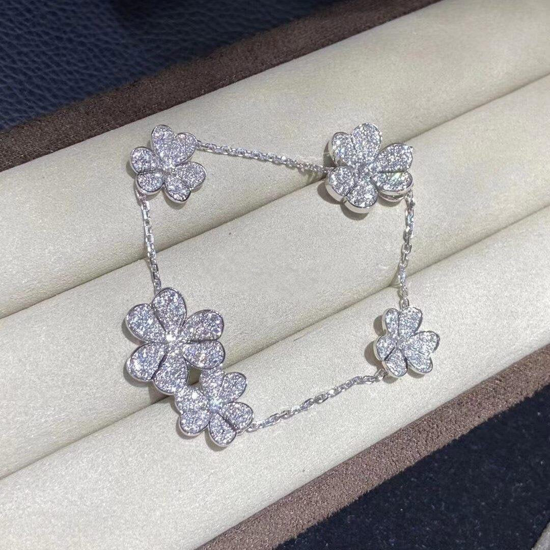 [OAKJURI Jewelry]FRIVOLE SILVER 5 FLOWERS BRACELET