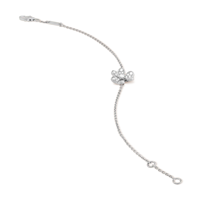 [OAKJURI Jewelry]FRIVOLE SILVER FLOWER DIAMOND BRACELET