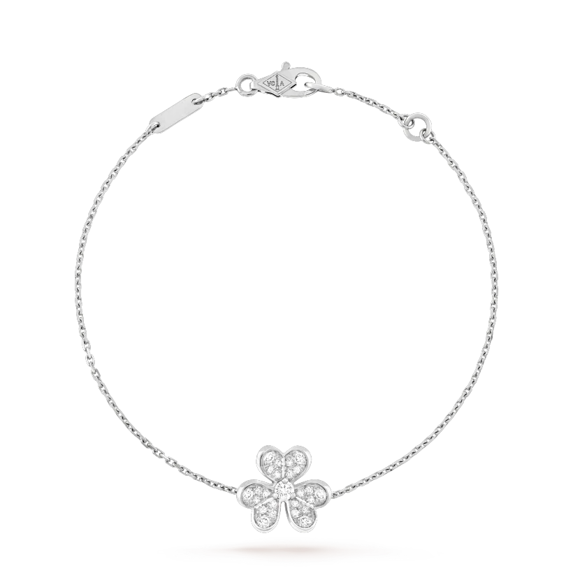 [OAKJURI Jewelry]FRIVOLE SILVER FLOWER DIAMOND BRACELET