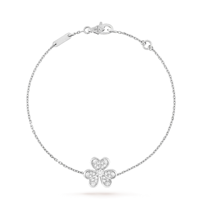 [OAKJURI Jewelry]FRIVOLE SILVER FLOWER DIAMOND BRACELET