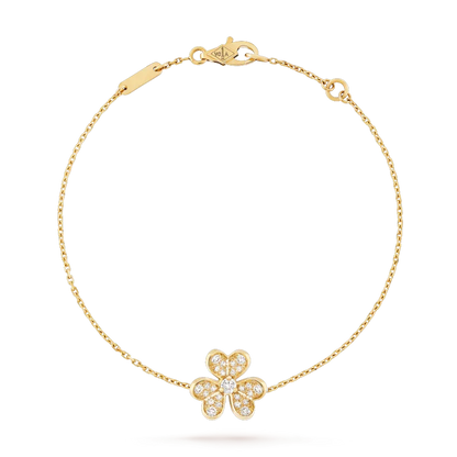 [OAKJURI Jewelry]FRIVOLE GOLD FLOWER DIAMOND BRACELET