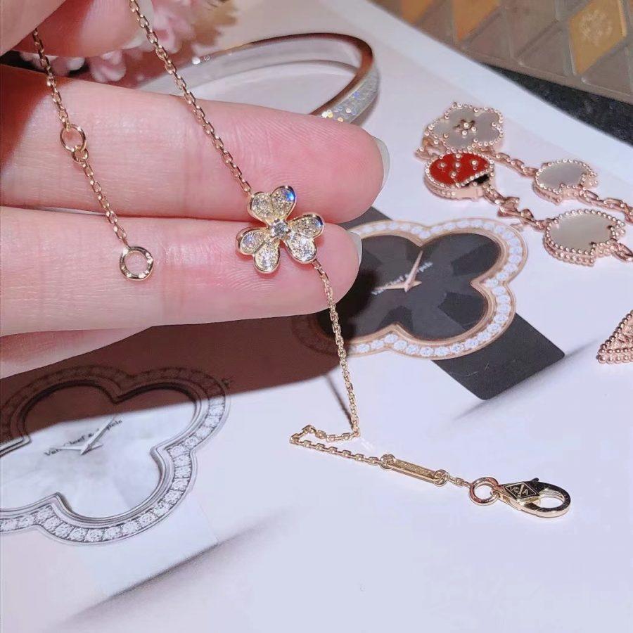 [OAKJURI Jewelry]FRIVOLE GOLD FLOWER DIAMOND BRACELET