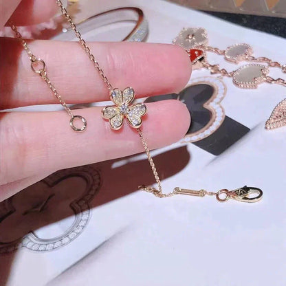 [OAKJURI Jewelry]FRIVOLE GOLD FLOWER DIAMOND BRACELET