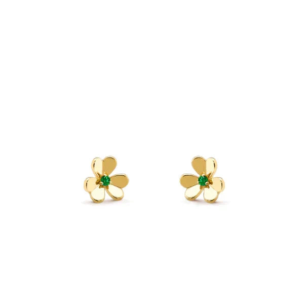 [OAKJURI Jewelry]FRIVOLE  FLOWER MALACHITE EARRINGS